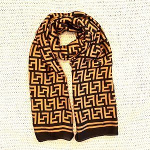 Luxury Designer Silk Scarf, Large Lightweight Shawl for Women 35"x70" (90x180cm)